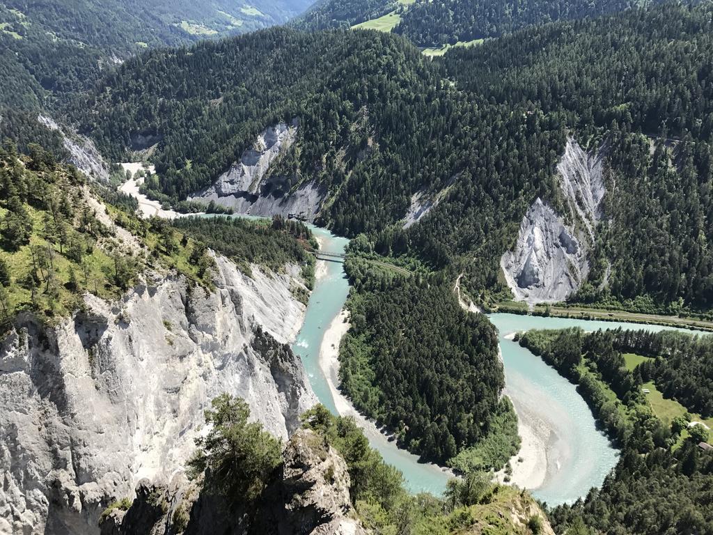 Ferienwohnung Laax Mit Traumblick, Grossem Balkon Und Terrasse Exterior photo