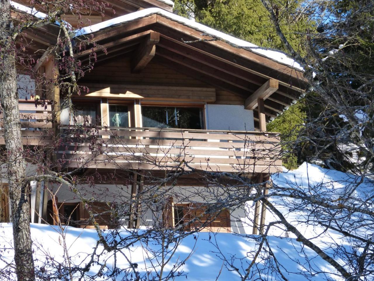 Ferienwohnung Laax Mit Traumblick, Grossem Balkon Und Terrasse Exterior photo